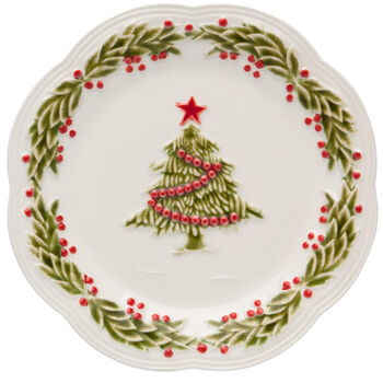 Ontbijtbordje  Christmas - Bordallo Pinheiro - set van 4