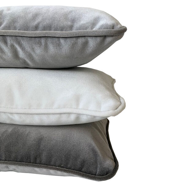 Outdoor kussen Sunrise velvet lichtgrijs 30x 50 AJ Originals