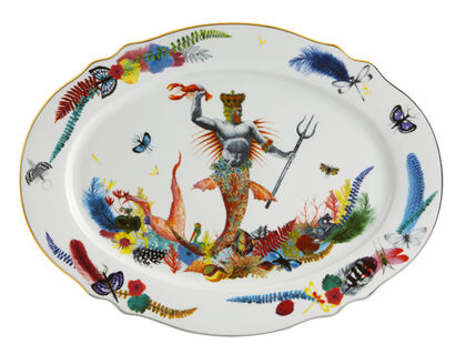 Ovale schaal groot Caribe - by Christian Lacroix