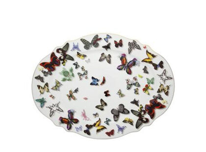 Ovale serveerschaal groot Butterfly Parade - by Christian Lacroix