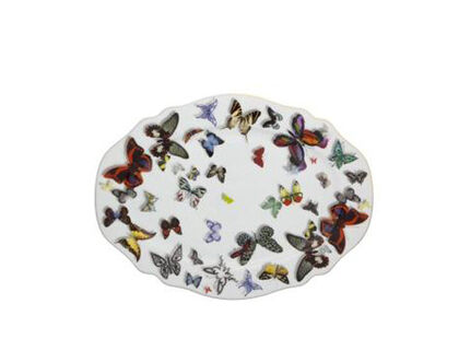 Ovale serveerschaal klein Butterfly Parade - by Christian Lacroix