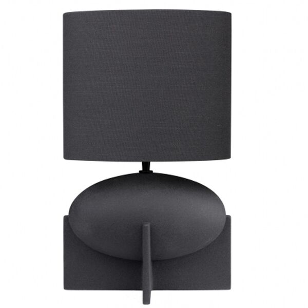 Ovo lamp laag black incl. kap