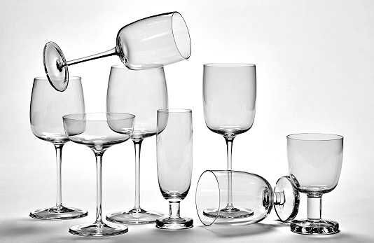 Passepartout champagnecoupe by Vincent van Duysen - set van 4