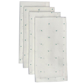 Pastill servet turquoise - set van 8