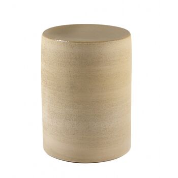 Pawn bijzettafel beige cilinder