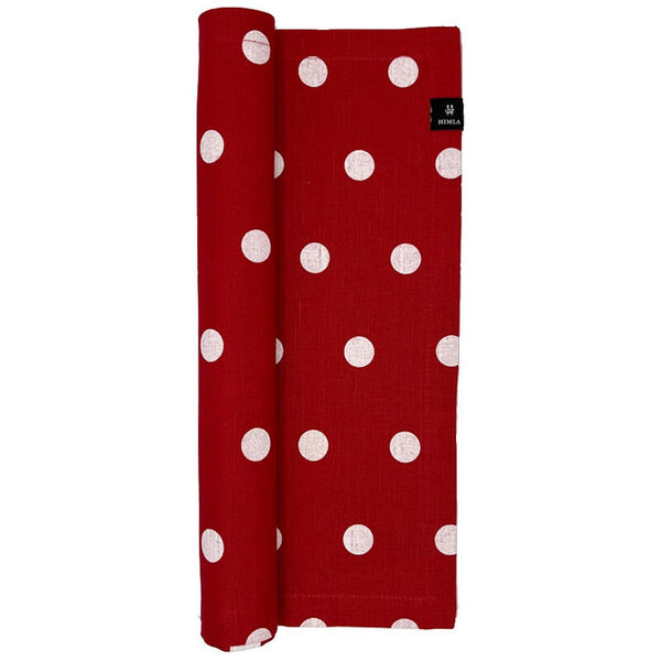 Polka loper rood