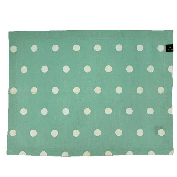 Polka placemat mint set van 2