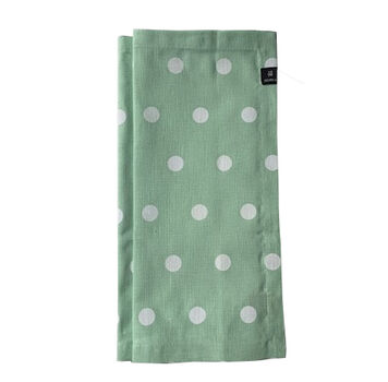 Polka servet pistachio set van 2 