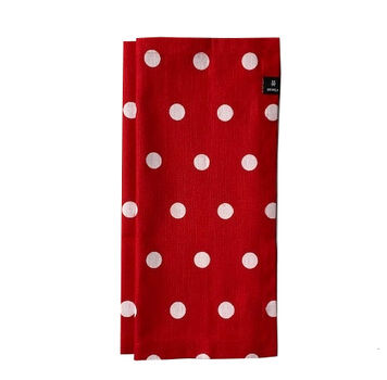 Polka servet red - set van 2 