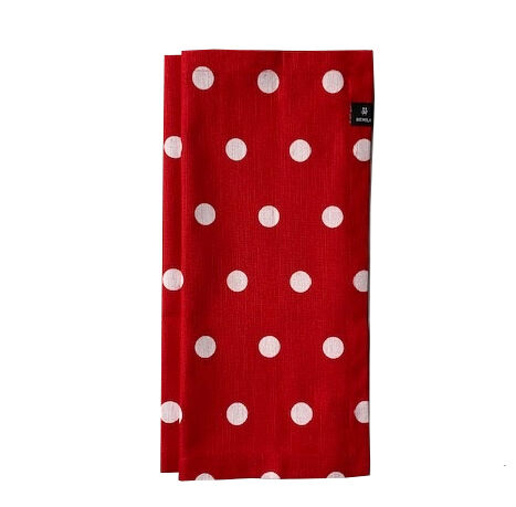 Polka servet red - set van 2 