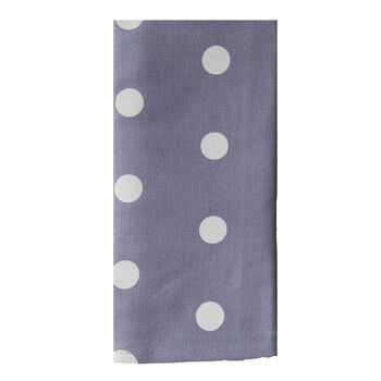 Polka servet violet set van 2