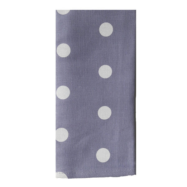 Polka servet violet set van 2