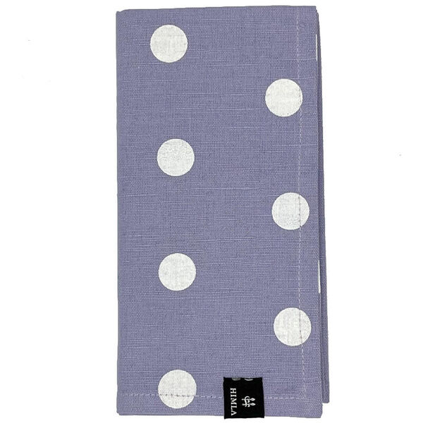 Polka servet violet set van 2