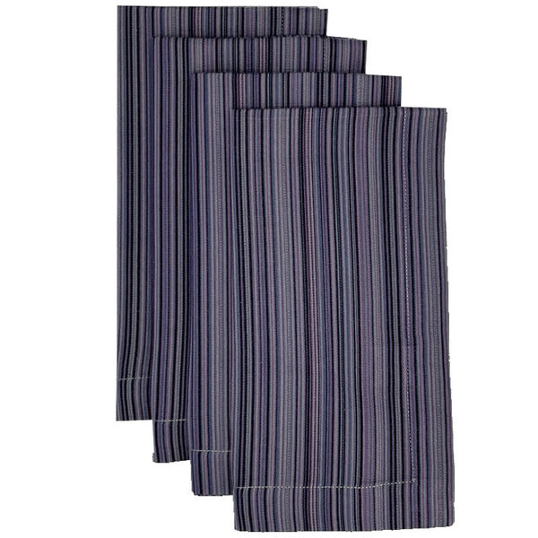 Sarah servet multi black-  set van 4