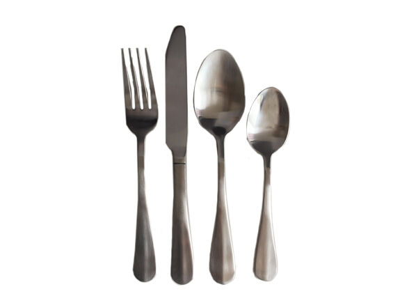 Satin finish cutlery set