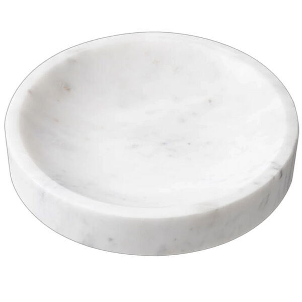 Schaal Mocca white marble 30,5 cm