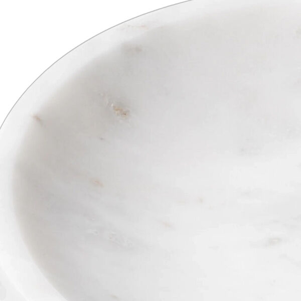 Schaal Mocca white marble 30,5 cm