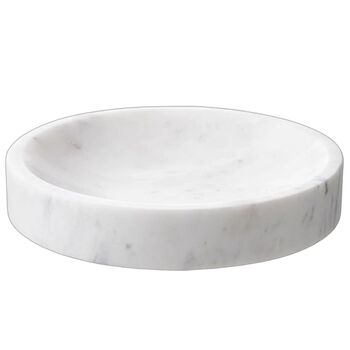 Schaal Mocca white marble 30,5 cm