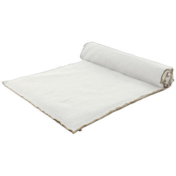 Seoni linnen sprei wit  - 85x250 cm