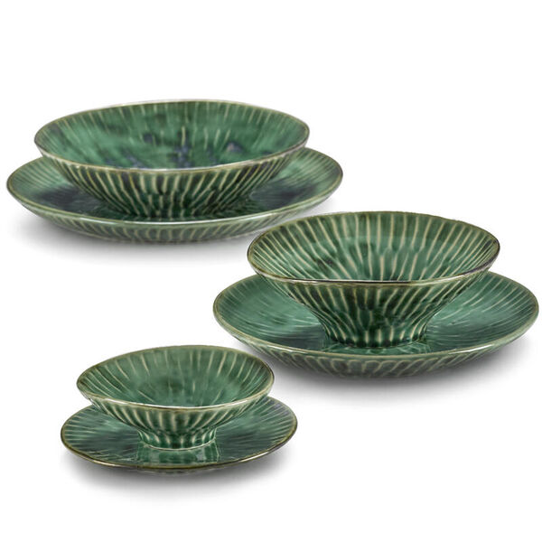SERAX-Pascale Naessens-Verde Lanza - Bord 22 cm - 2 stuks - groen