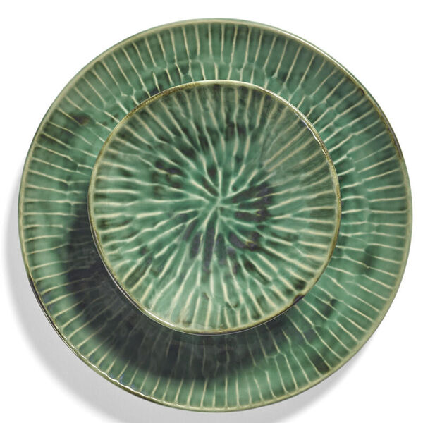 SERAX-Pascale Naessens-Verde Lanza - Bord 27 cm - 2 stuks - groen