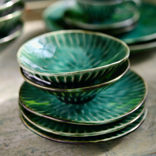 SERAX-Pascale Naessens-Verde Lanza - Bordje S Ø 14.3 cm - 2 stuks - groen