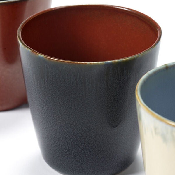 Serax Terres de Rêves Beker conisch S darkblue/rust 7,5 cm