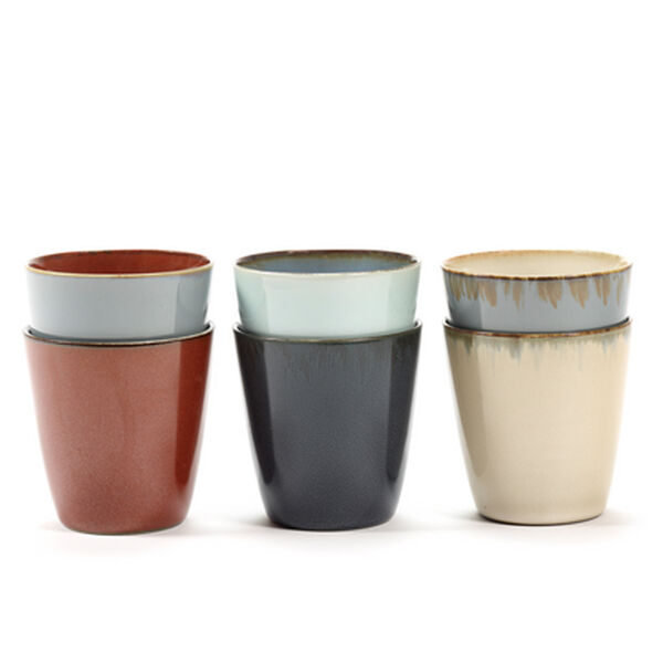 Serax Terres de Rêves Beker conisch S darkblue/rust 7,5 cm