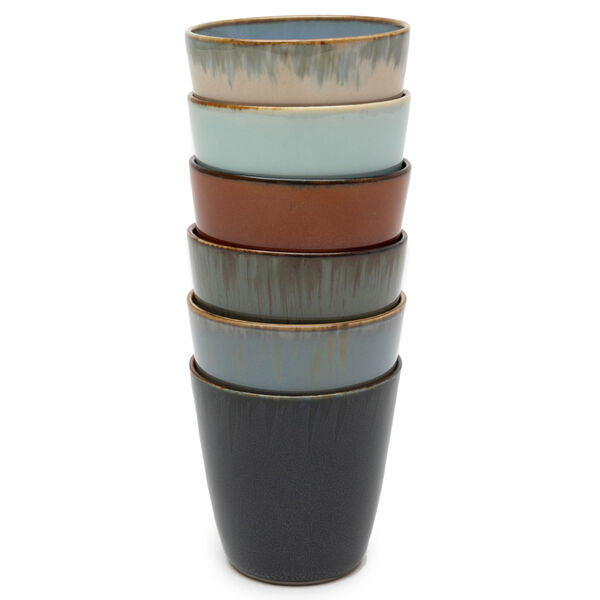 Serax Terres de Rêves Beker conisch S darkblue/rust 7,5 cm