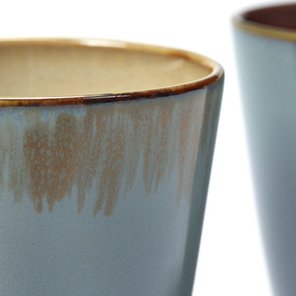 Serax Terres de Rêves Beker conisch S smokeyblue/mistygrey  7,5 cm