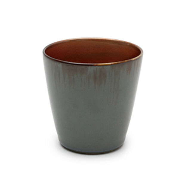 Serax Terres de Rêves Beker conisch S smokeyblue/rust 7,5 cm