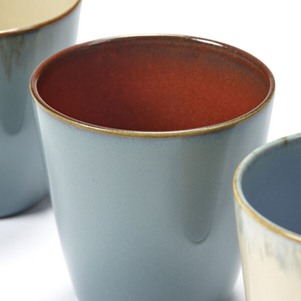Serax Terres de Rêves Beker conisch S smokeyblue/rust 7,5 cm