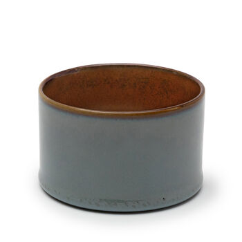 Serax Terres de Rêves Beker recht laag smokeyblue/rust 5 cm