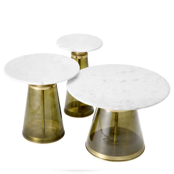 Sidetable Norto groen - set van 3