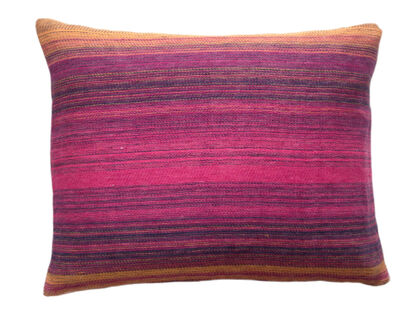 Stripe kussen pink