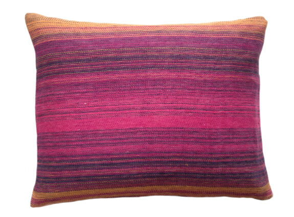 Stripe kussen pink