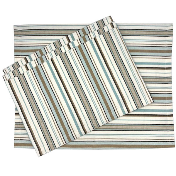 Stripe placemat ocean, set van 8