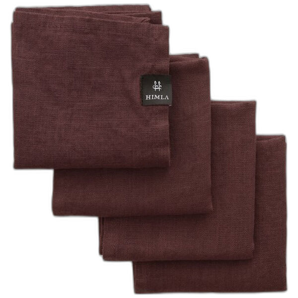 Sunshine servet - burgundy - set van 4