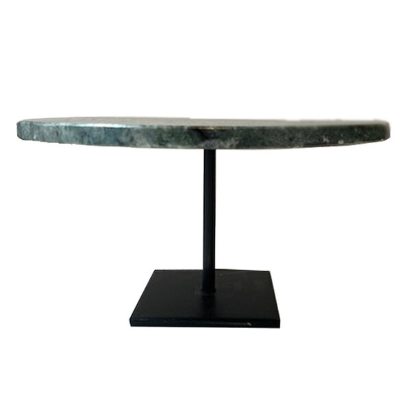 Taartschaal marmer groen large hoog