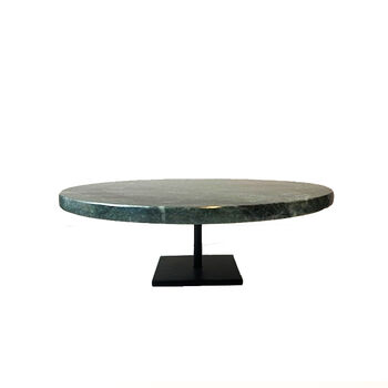 Taartschaal  marmer groen large laag