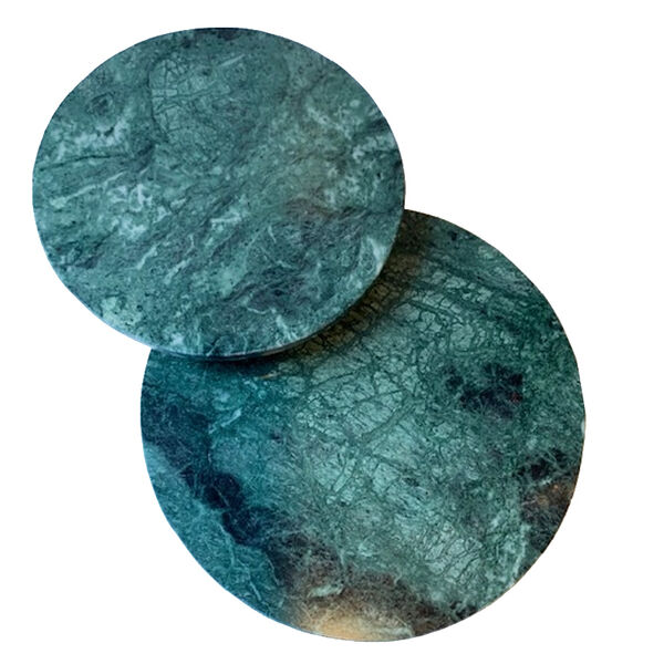 Taartschaal  marmer groen large laag