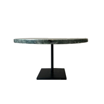 Taartschaal marmer groen small hoog