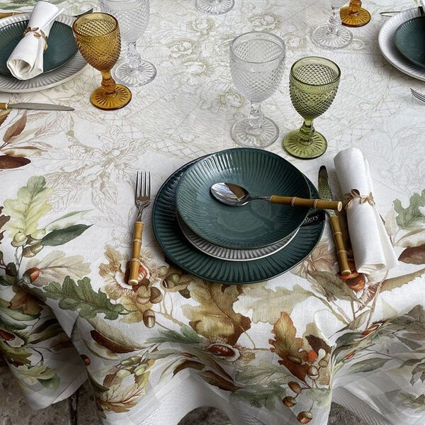 Tafelkleed Ballotte cream 170x270