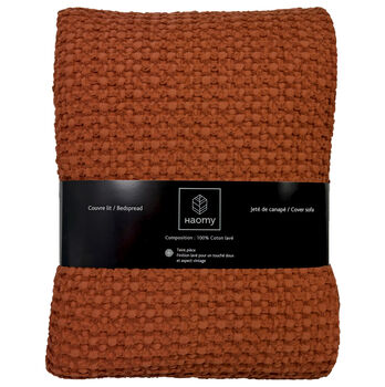 Tempo sprei wafel brick - 180x260 cm