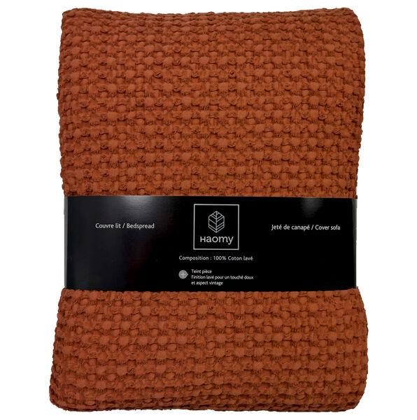 Tempo sprei wafel brick - 180x260 cm