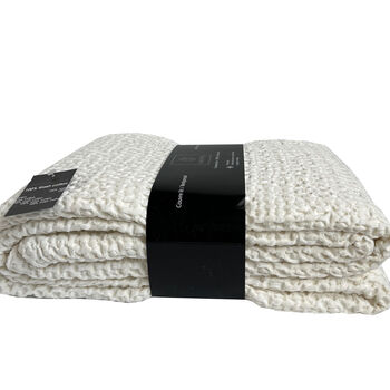 Tempo sprei wafel craie - 180x260 cm