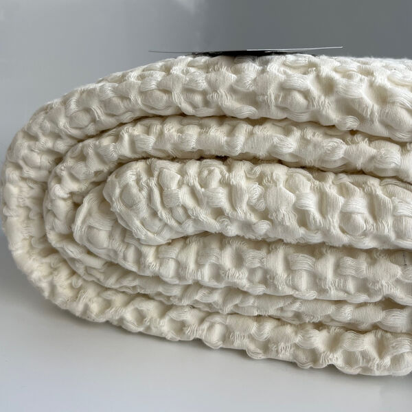 Tempo sprei wafel craie - 180x260 cm