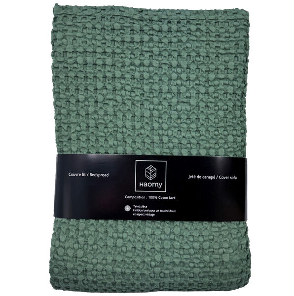 Tempo sprei wafel pigeon - 180x260 cm