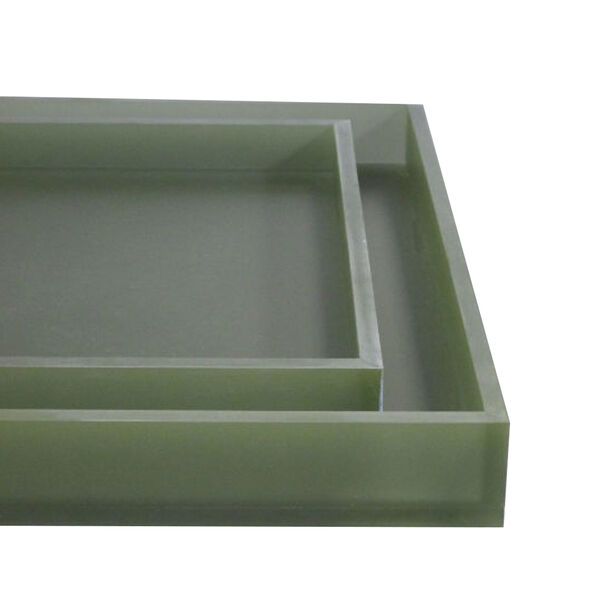 Tray Acryl 35 x 35 x 4 cm olive