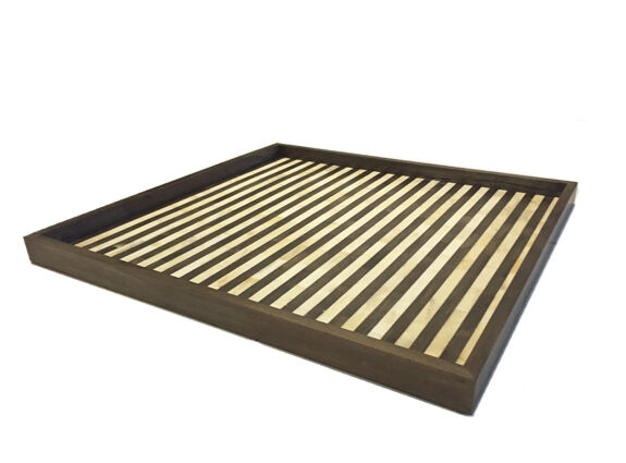 Tray wood zebra 80x80